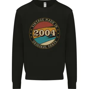 20th Birthday  Vintage Made In 2004 Mens Sweatshirt Jumper