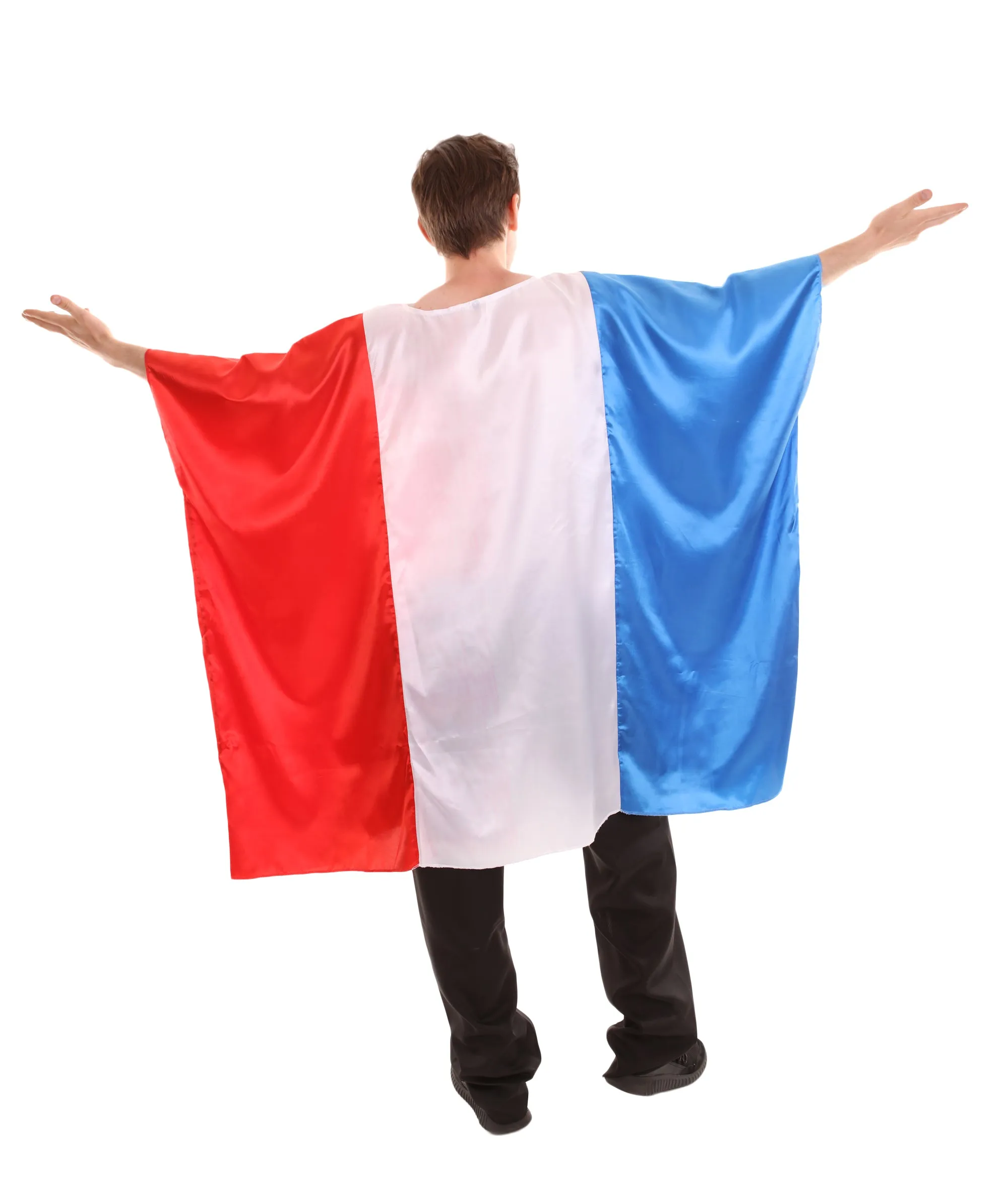 Adult Men's France Flag Tunic Sport Costume | Patriotic  Multi Color  Cosplay Costume