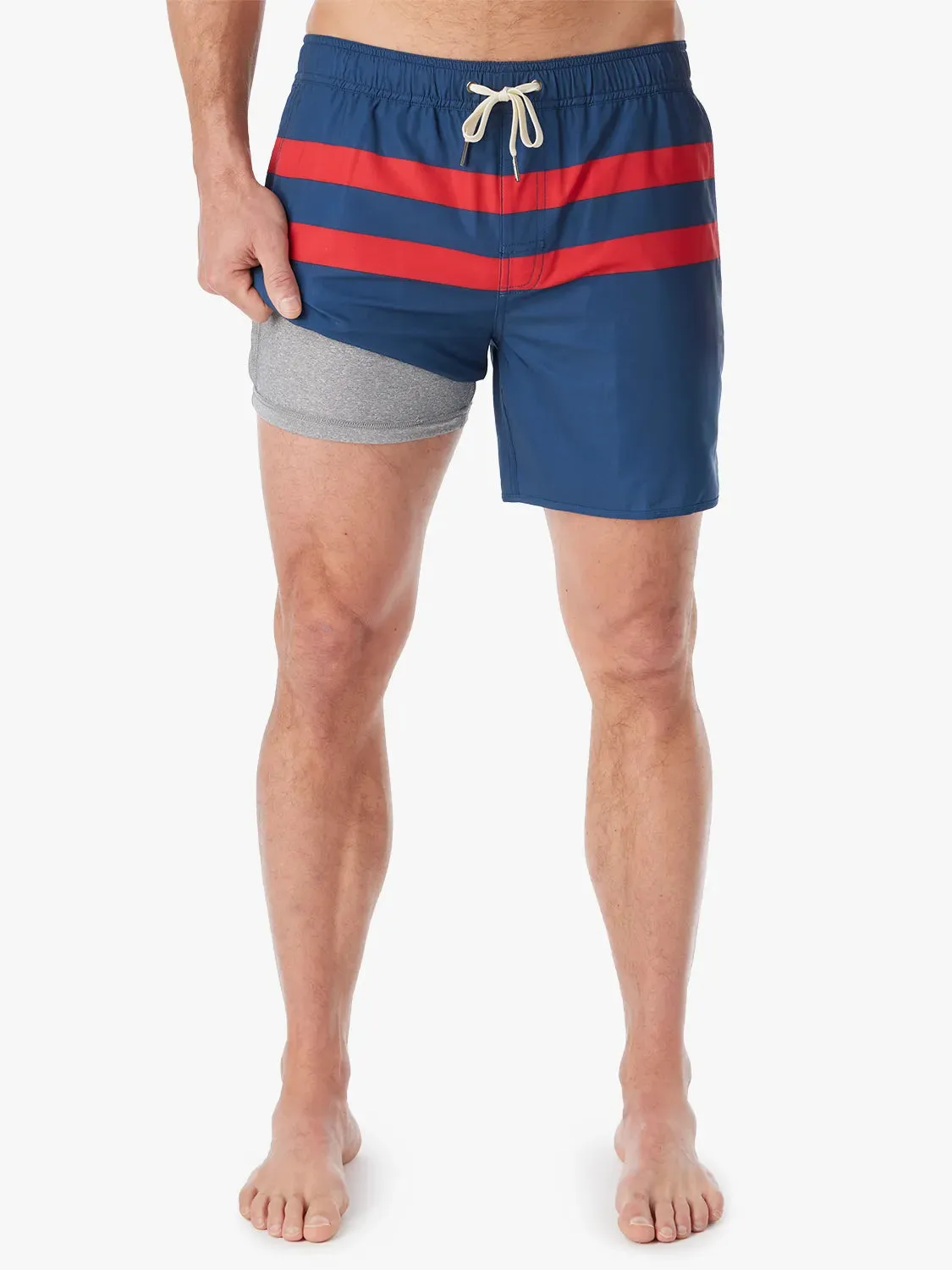 Anchor Short | Red Stripe