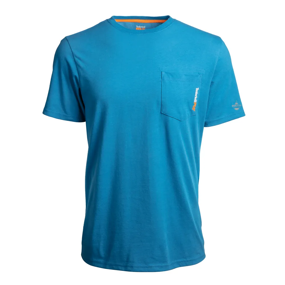 BASE PLATE BLENDED SHORT SLEEVE T-SHIRT - W96-Vallarta Blue | Timberland PRO TB0A1HNS