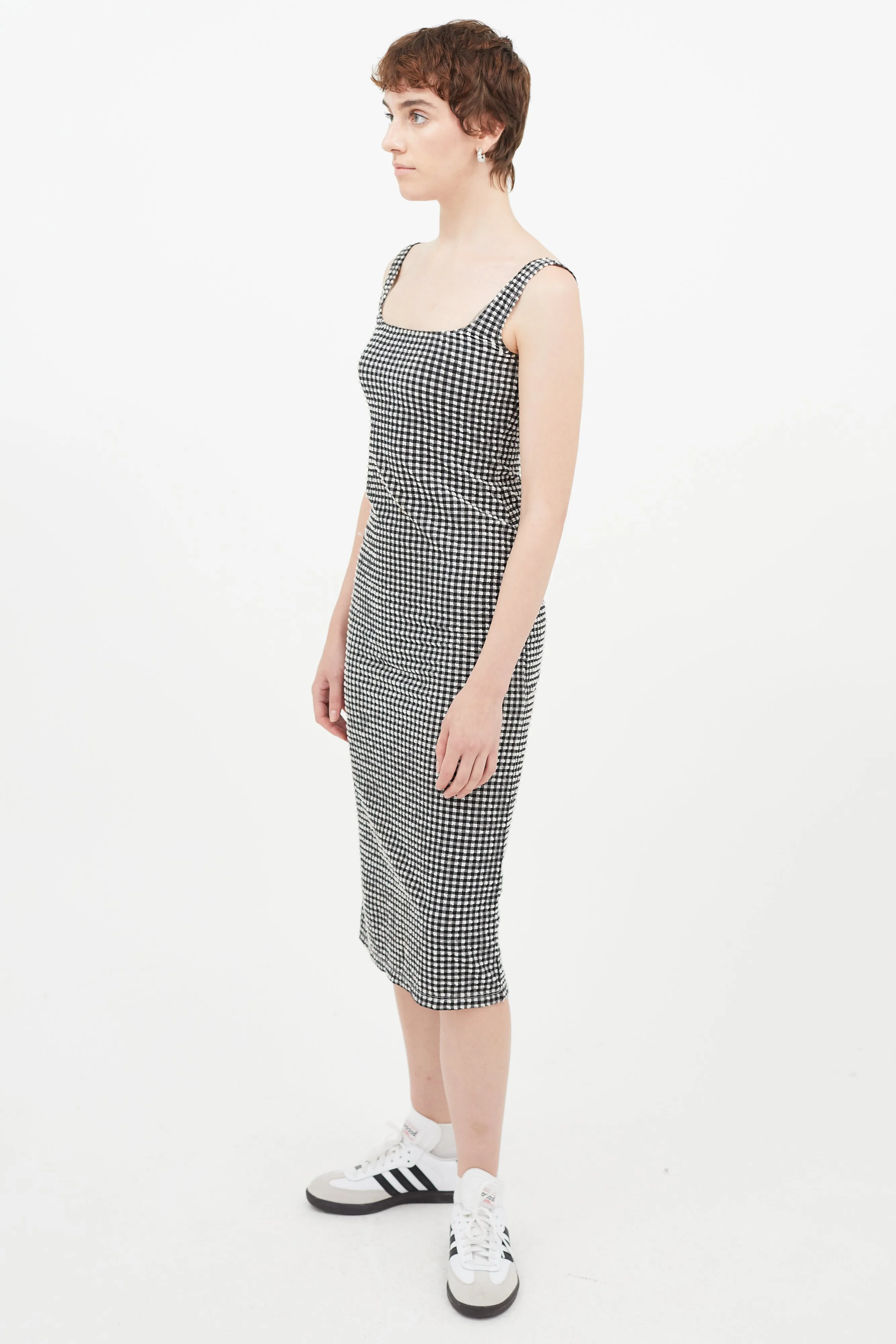 Black & White Gingham Salma Dress