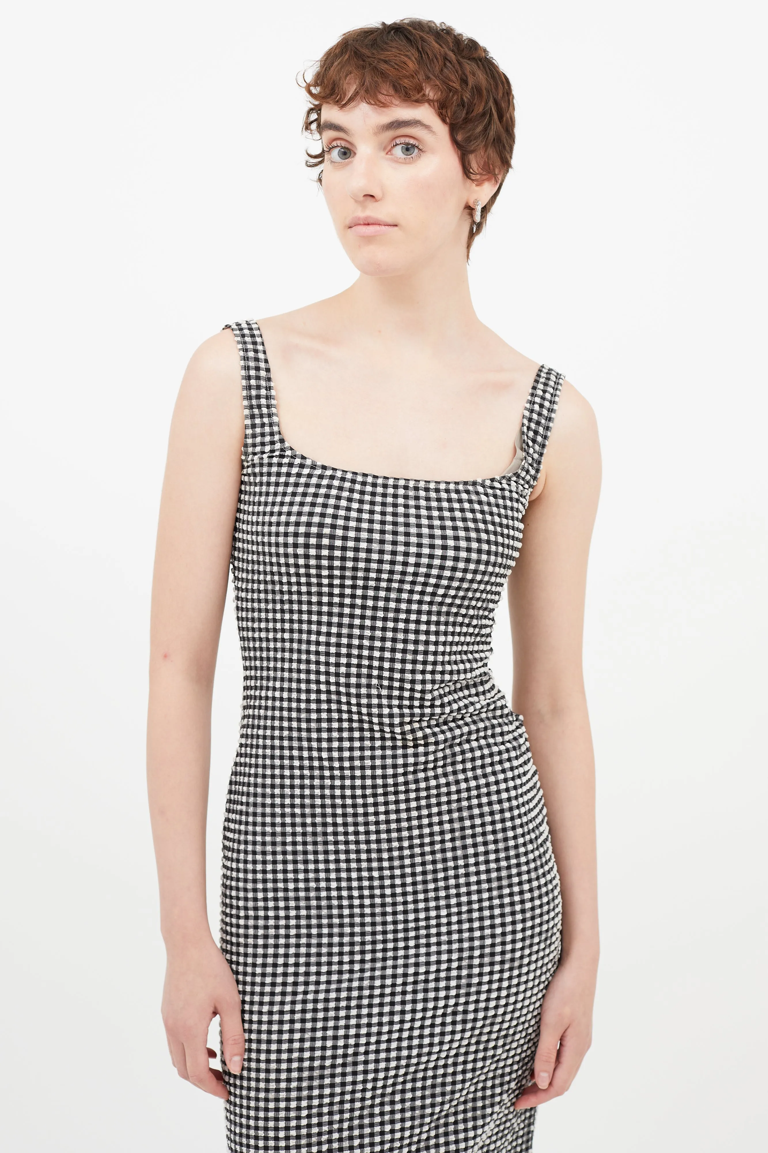Black & White Gingham Salma Dress