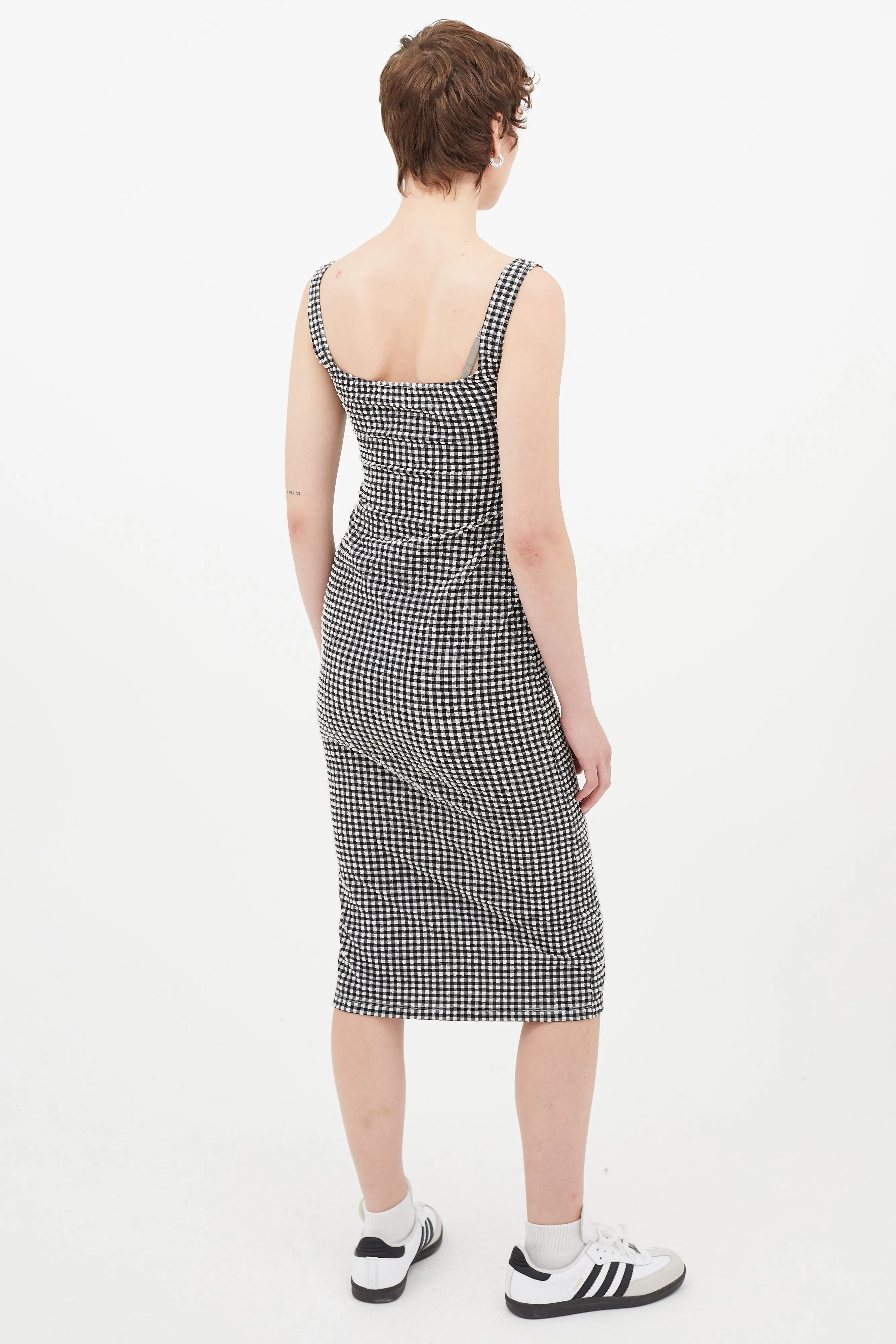 Black & White Gingham Salma Dress