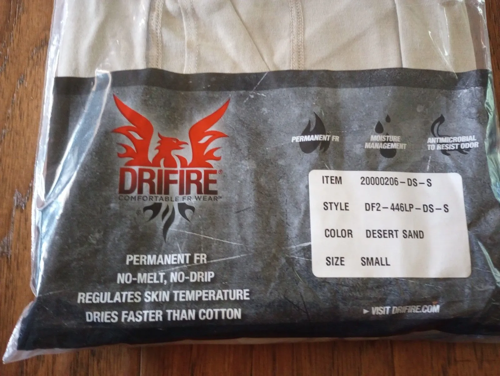 DRIFIRE MILITARY UNDERPANTS DESERT SAND FLAME RESISTANT USA MADE SMALL