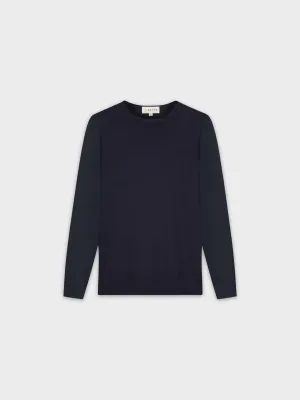 KNITTED VEST SWEATER-NAVY