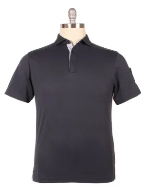 Larrimor's Essential Performance Cotton Polo Sport Fit in Navy