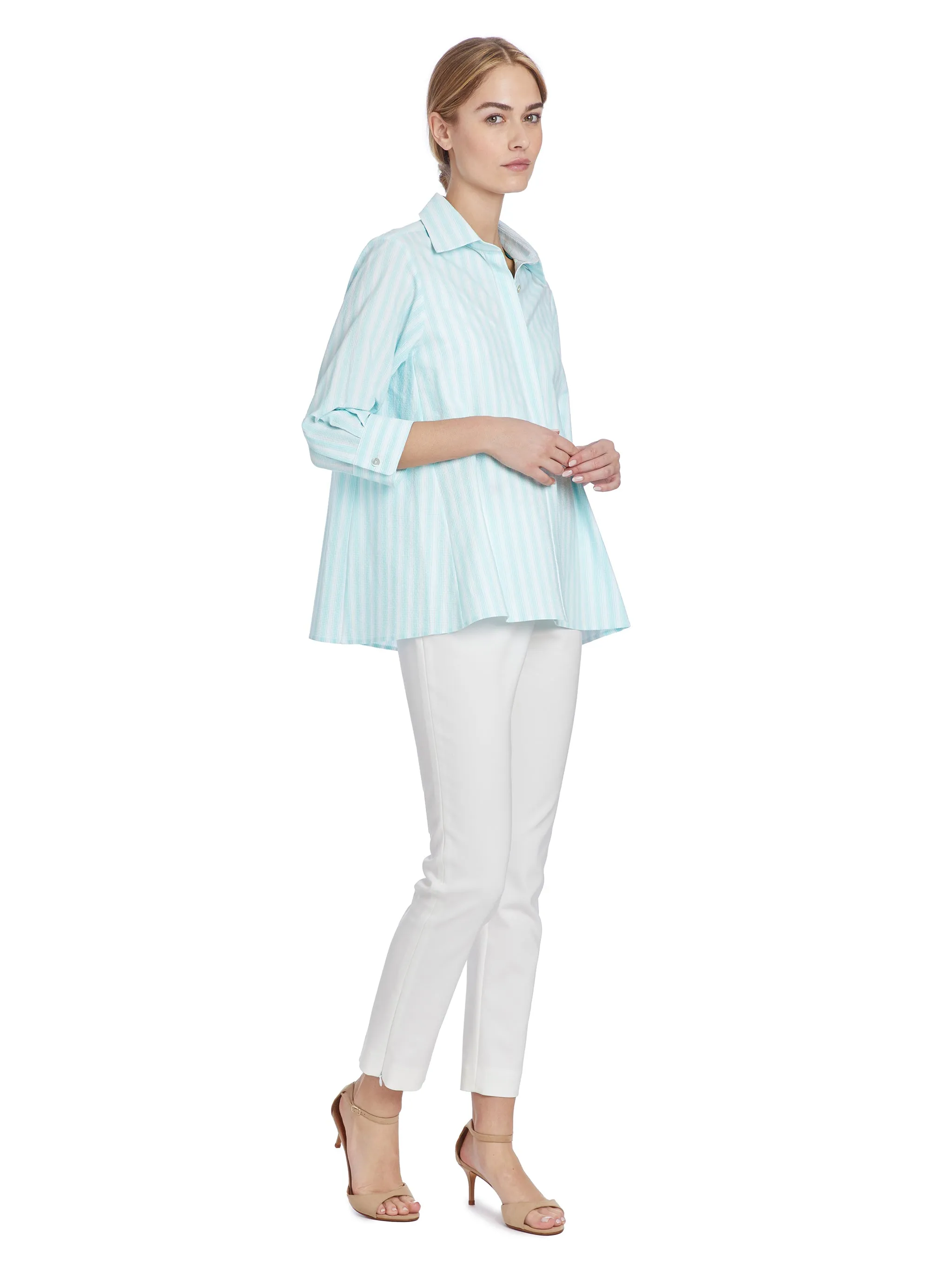 Laura Seersucker Blouse