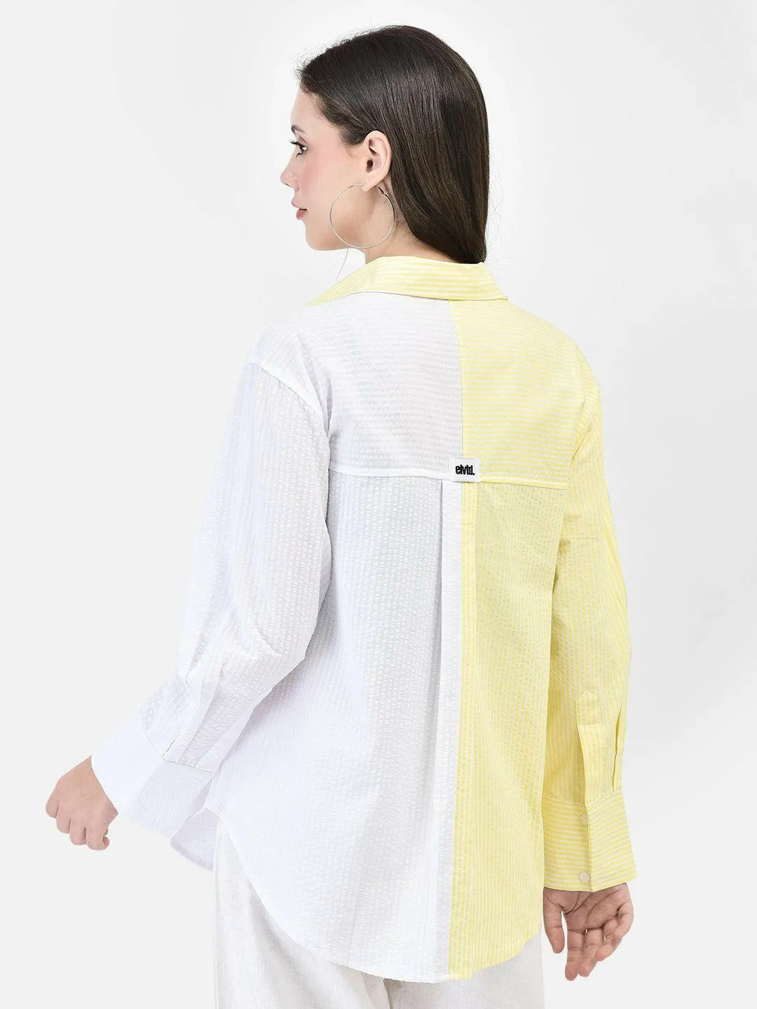 LEMON ZEST SEERSUCKER SHIRT
