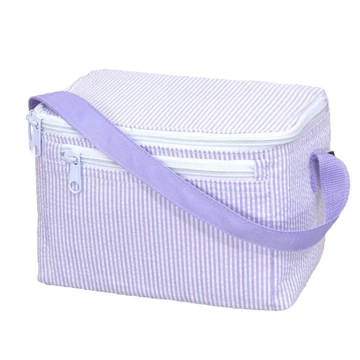 Lilac Seersucker LUNCH BOX