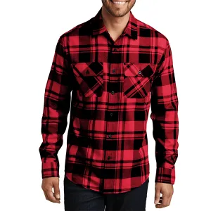 Men's Button Down Regular Fit Long Sleeve Plaid Flannel Casual Shirt