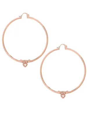 Minimalist Hoops in Rose Gold
