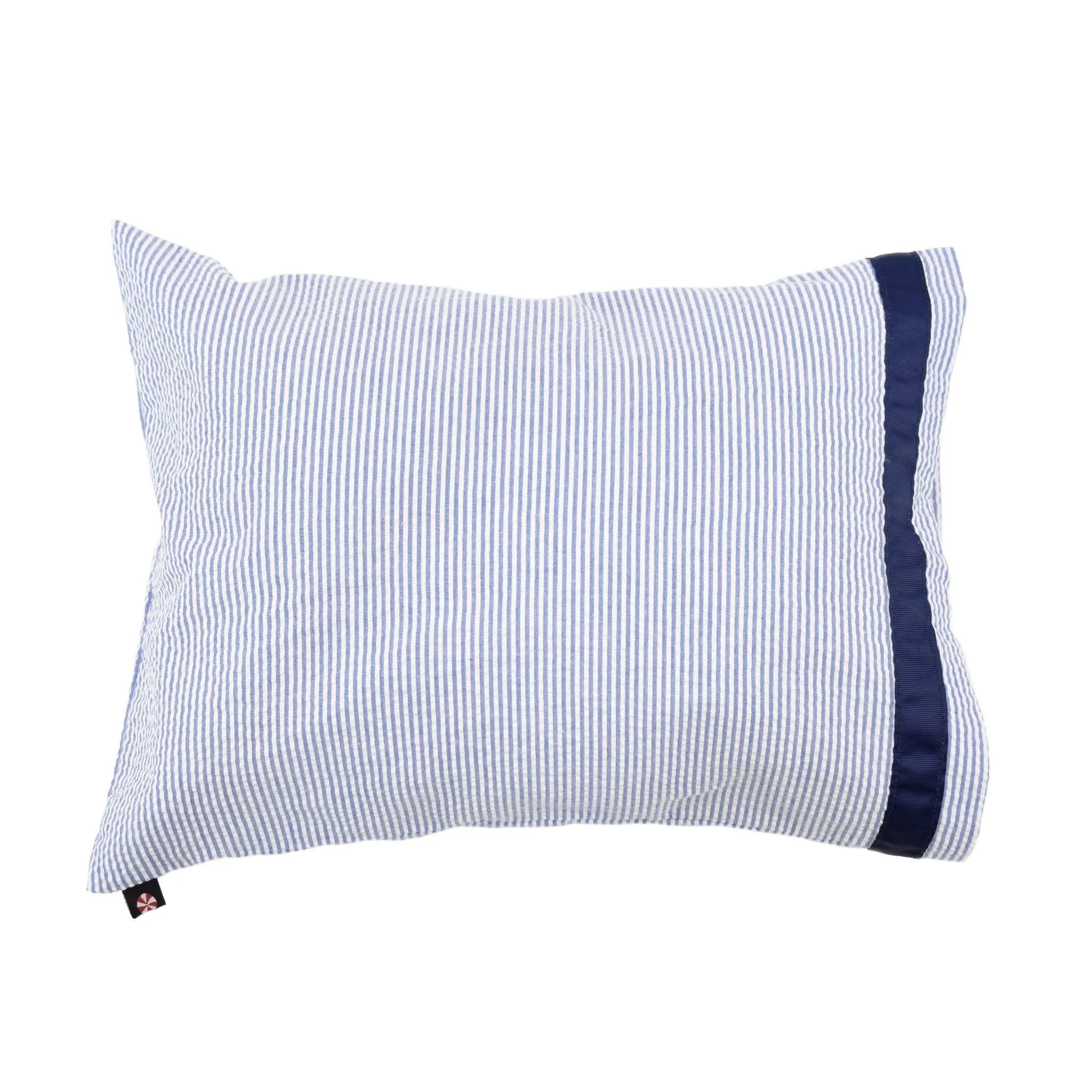 NAVY SEERSUCKER TRAVELER PILLOWCASE