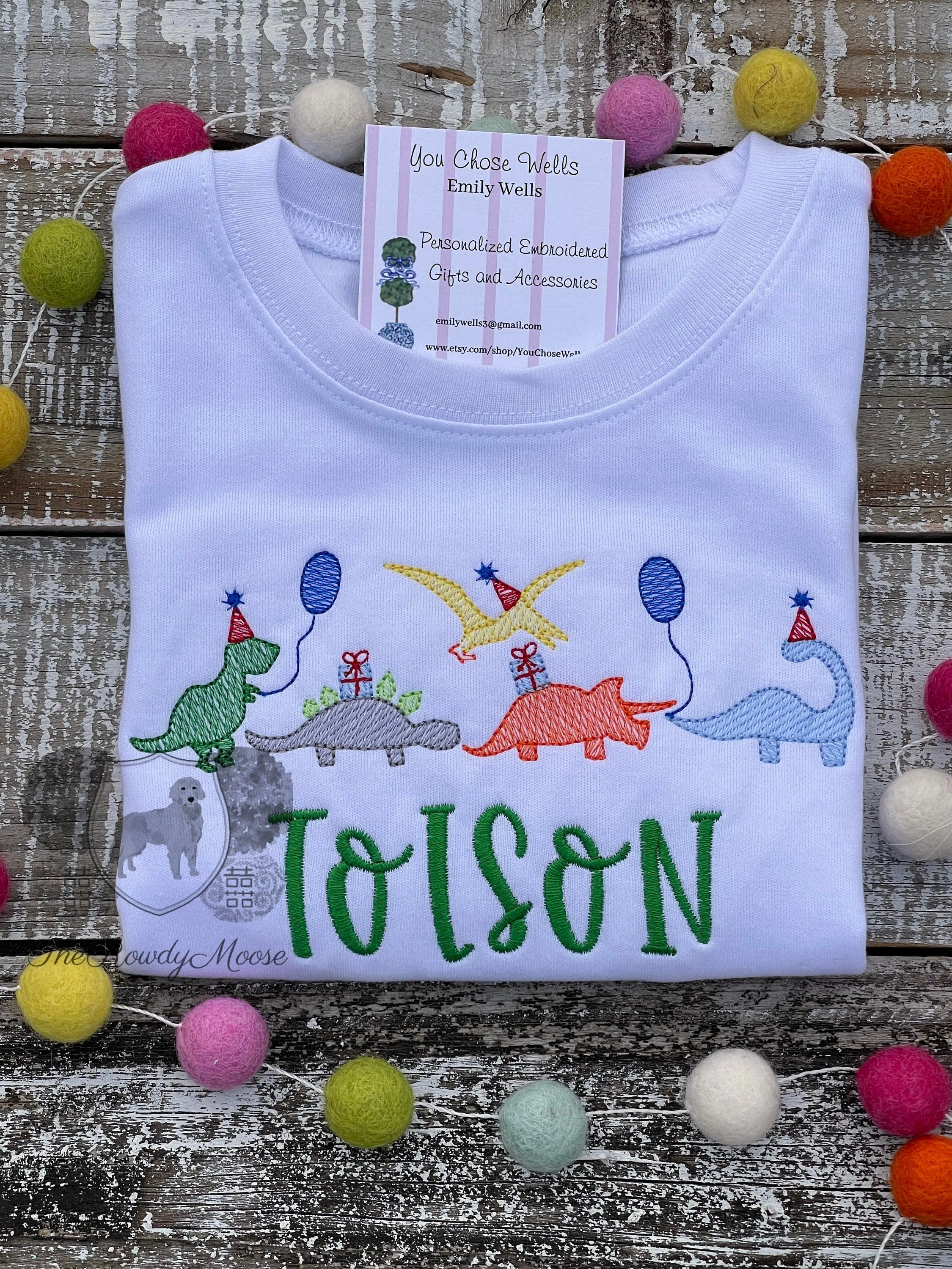 Personalized Boy Birthday Outfit, Custom Birthday Shirt and Short Set, Birthday Dinosaur Shirt, Baby Boy, Navy, Red, Blue Gingham Short Set