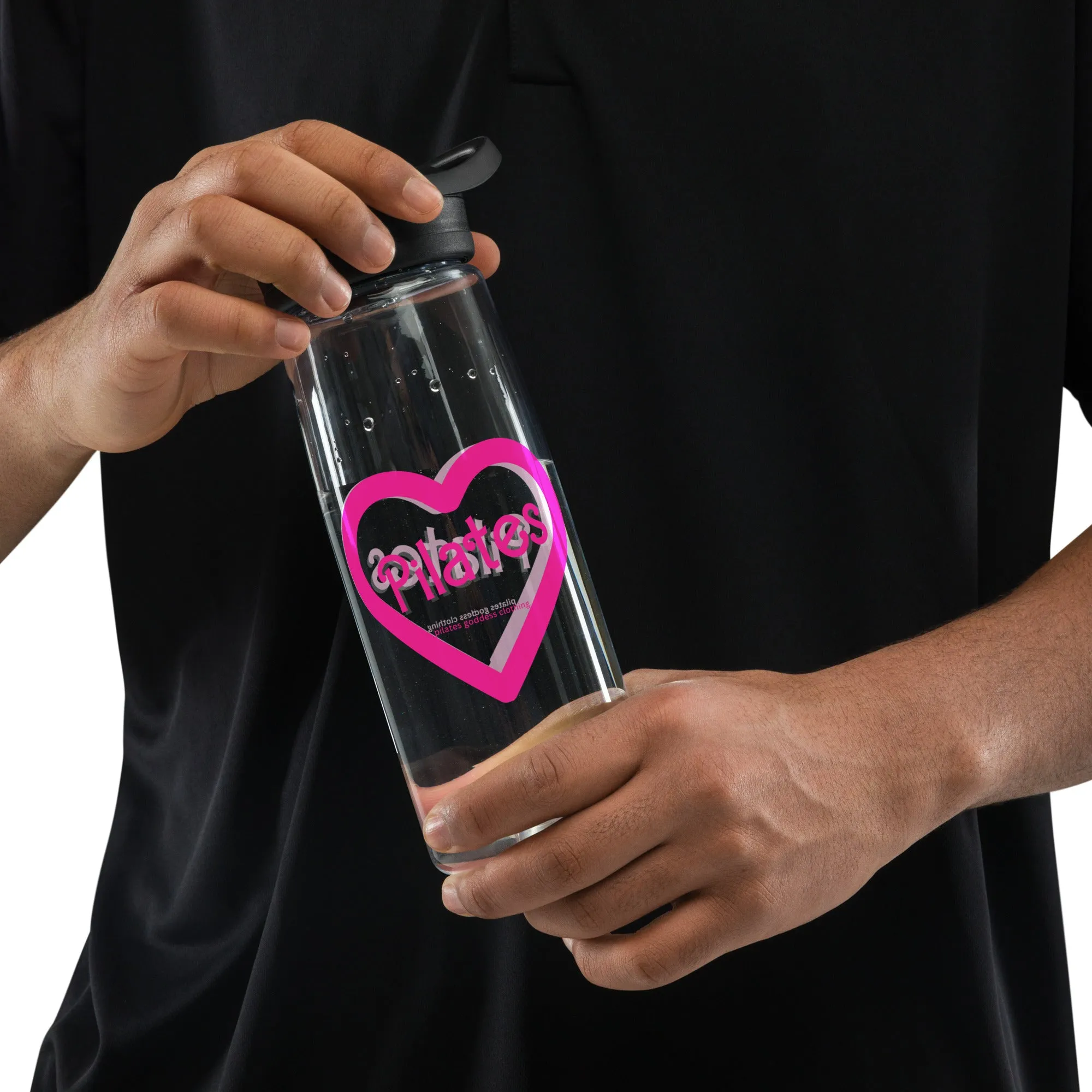 Pilates Heart water bottle