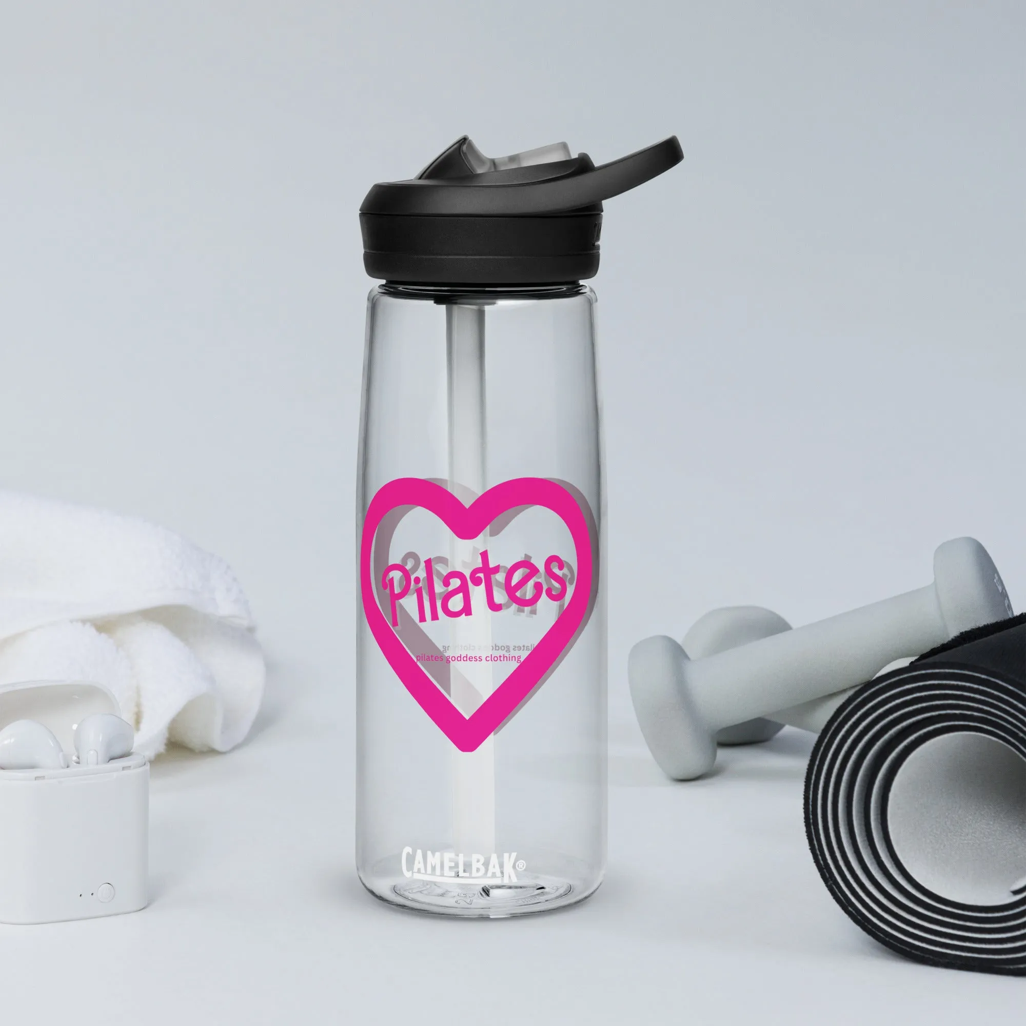 Pilates Heart water bottle