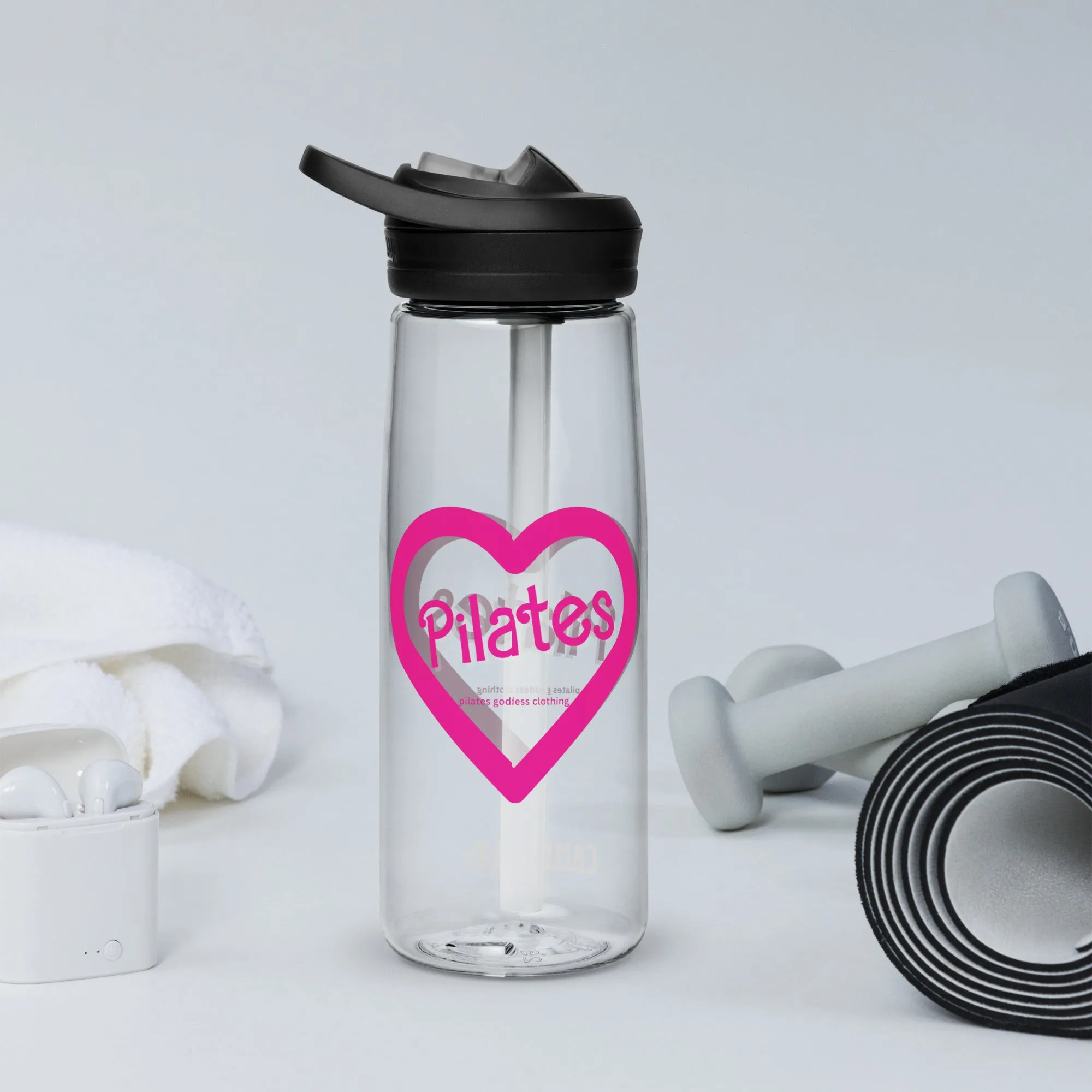 Pilates Heart water bottle