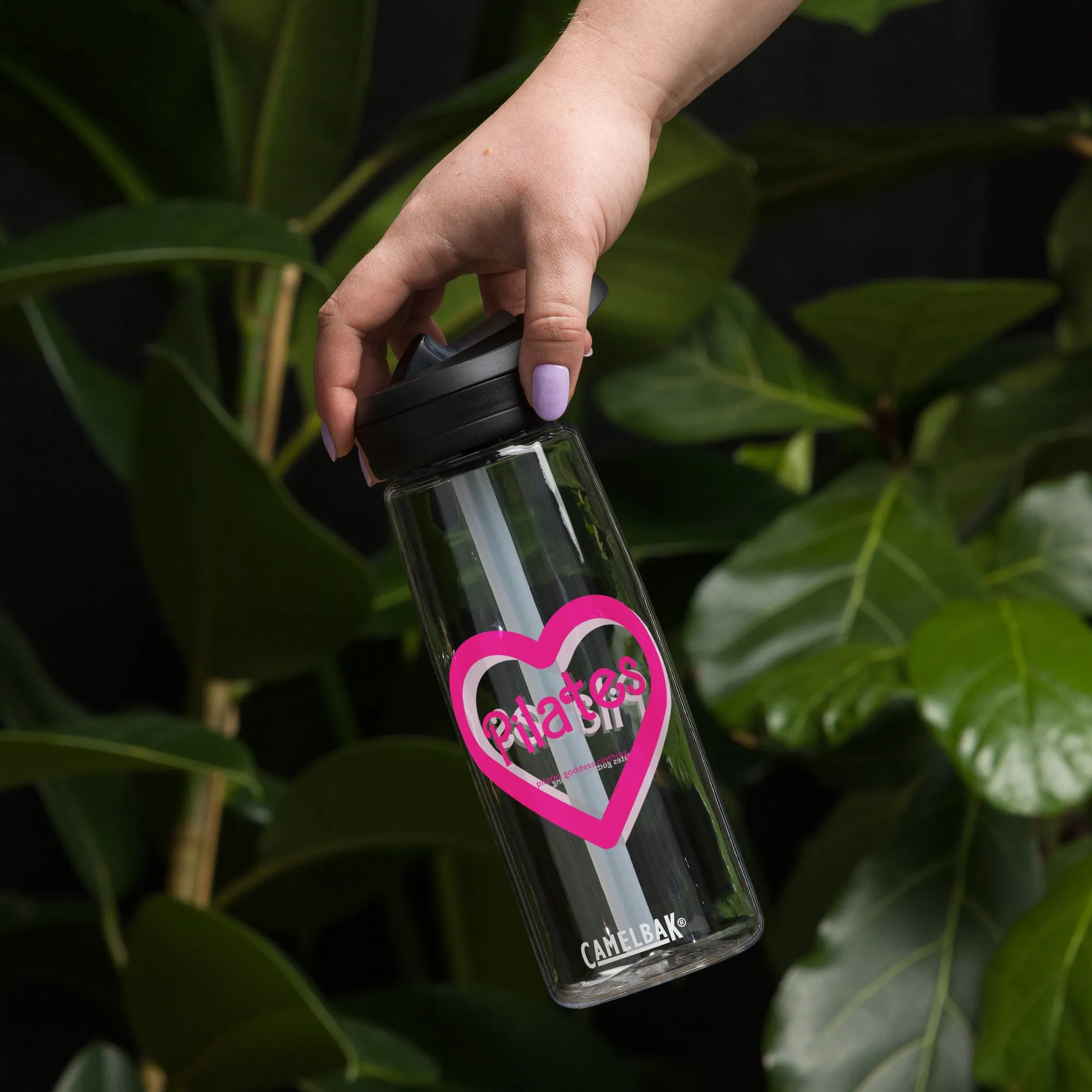 Pilates Heart water bottle