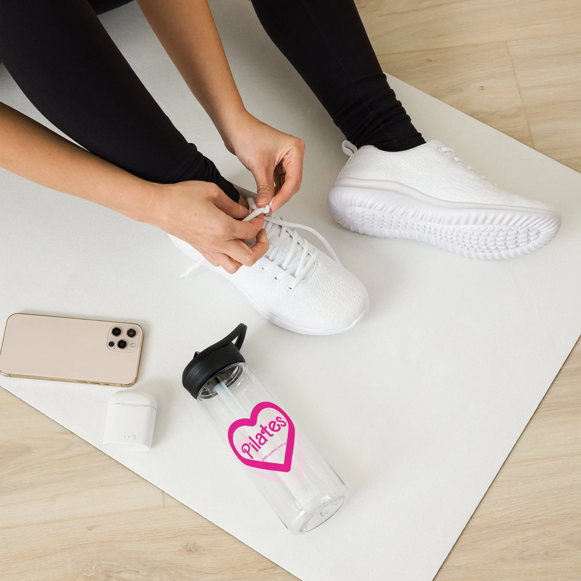 Pilates Heart water bottle