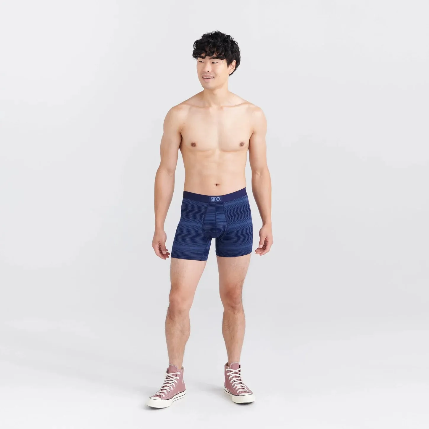 SAXX Vibe Super Soft Boxer Brief - Variegated Stripe Maritime - SXBM35 VSM