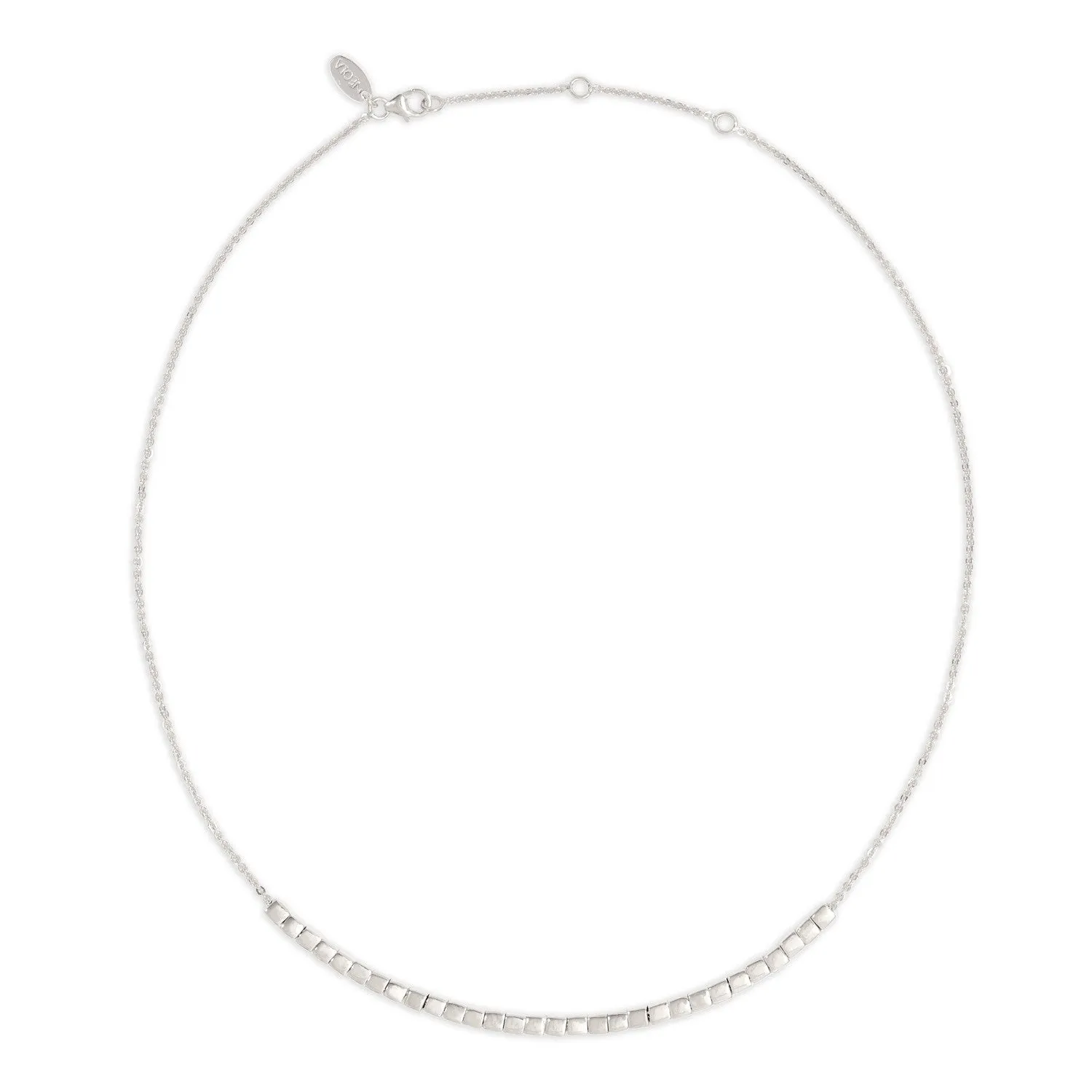 Silver Cube Necklace