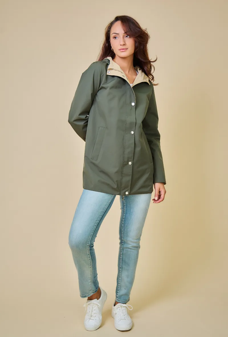 TOM - Gabardine mi-longue imperméable et réversible