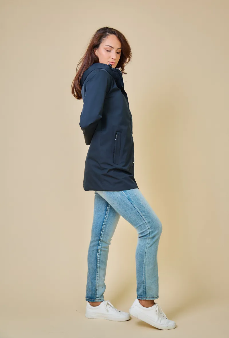 TOM - Gabardine mi-longue imperméable et réversible