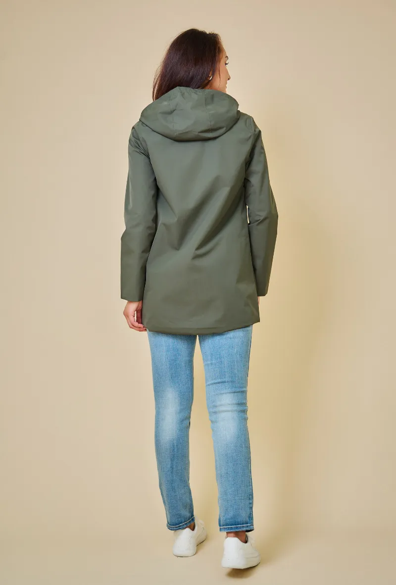 TOM - Gabardine mi-longue imperméable et réversible