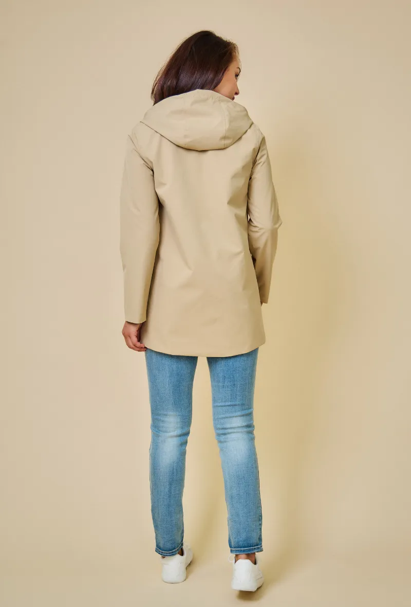 TOM - Gabardine mi-longue imperméable et réversible